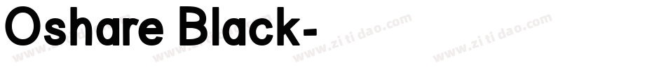 Oshare Black字体转换